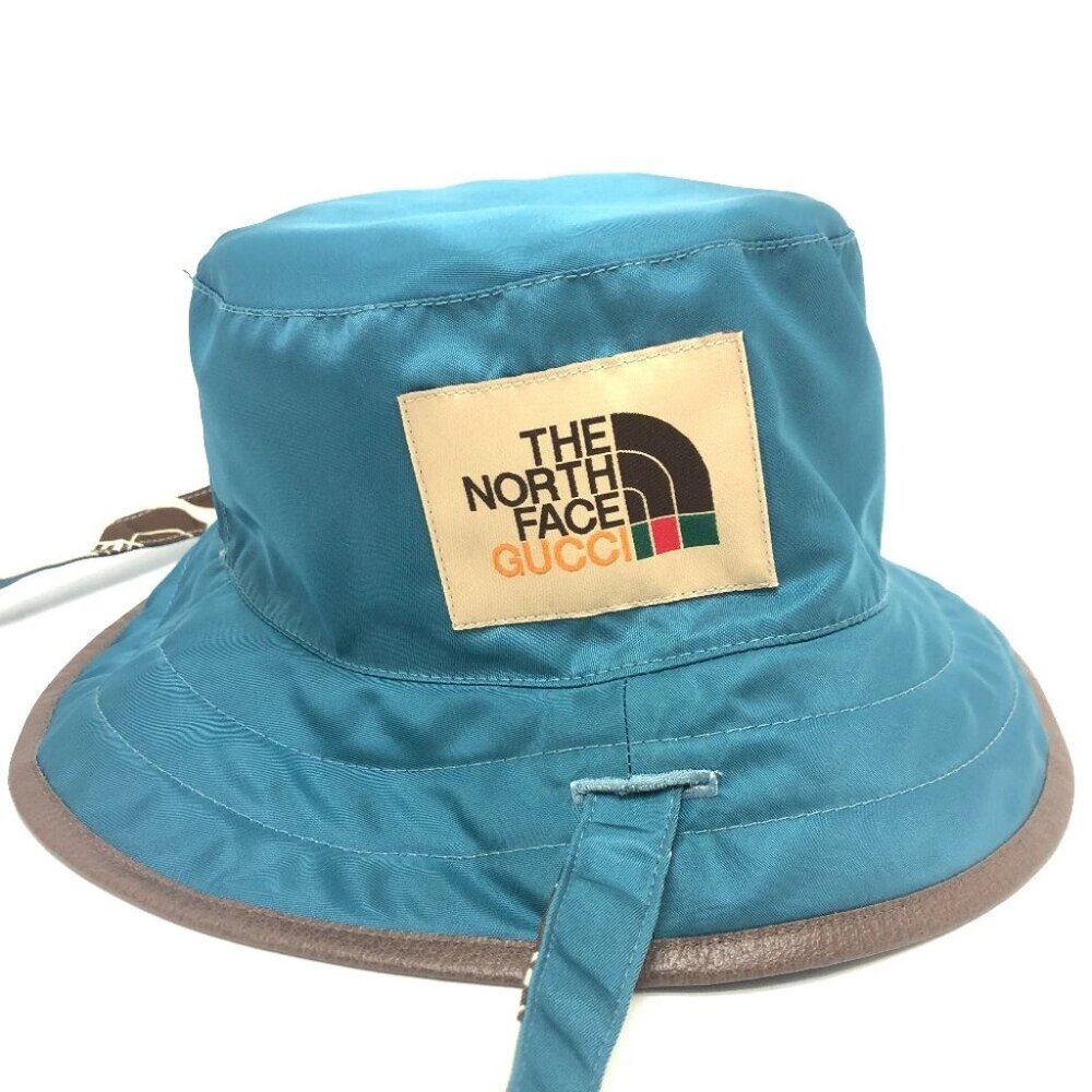 GUCCI 652942 Reversible logo THE NORTH FACE collaboration Bucket hat Unused - Picture 9 of 14